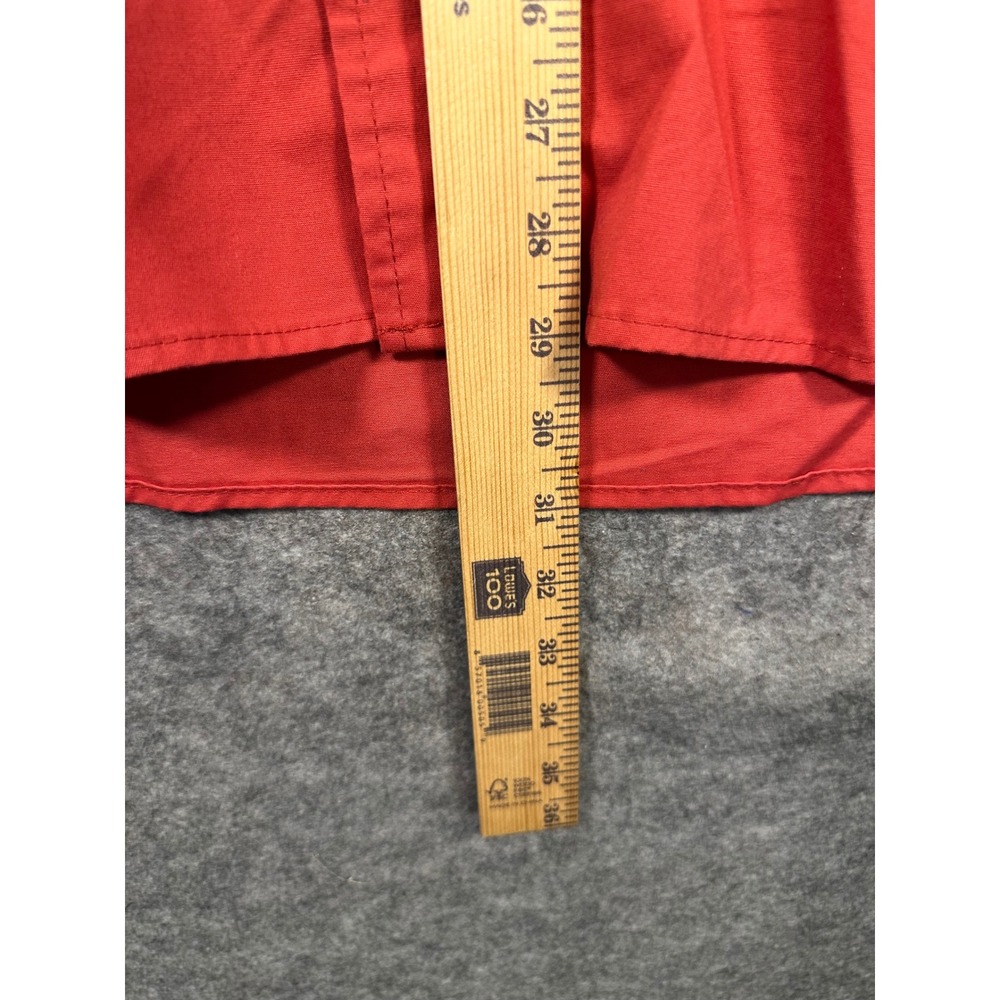 Wrangler Mens XL Short Sleeve‎ Button Up Shirt Red Western Casual Work - Picture 5 of 8